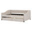 2 Drawers Upholstered Full Daybed with Sturdy Slats Support-581012978