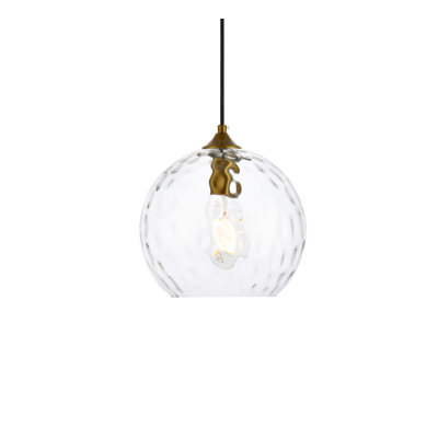 Luminaire suspendu sphère 1 lumière Douthit