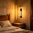 2 Pack 1 - Light Flush Dimmable Mounted Sconce Vintage Wall Light