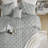 Bailey Gray Diamond Pucker Woven Wrinkle Resistant 4-Piece Full/Queen Comforter Set-110406104-110406107
