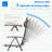 Patio Folding Chairs Set of 2 with headrest