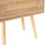 15.65" Woven End Table With Drawer And Solid Wood Legs - Practical Fashionable Accessory Versatile For Different Spaces, Easy To Assemble-1579899609