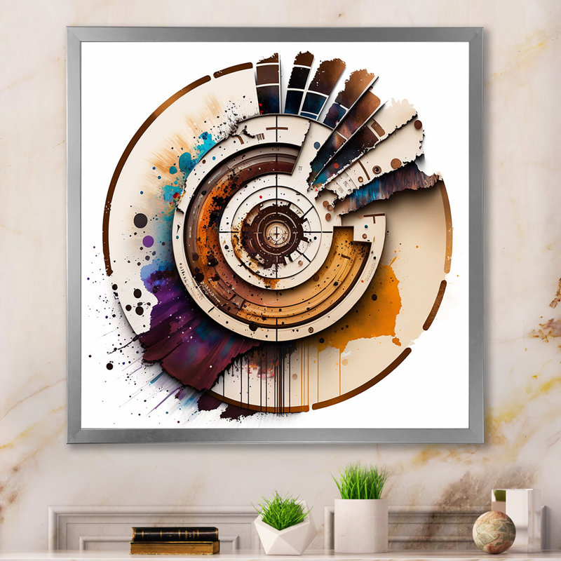 «Caclulation The Universe», reproduction d'art sur toile, Cadre simple argenté, H 30 po x l 30 po x P 1 po