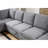 Chenille Sectional Sofa with Right-Facing Chaise
