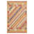 Wencil Elegant Cotton Area Rug, 5.2 x 7.5 Feet | 100% Cotton, 1200 g/m², 0.3 in Pile Height | Antibacterial, Non-Slip PVC Underside | Machine Washable, White & Purple Design | Ideal for Living Room & Bedroom Decor