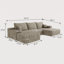 Canapé modulaire rembourré en tissu désossé de style moderne minimaliste pour le salon, canapé d'angle à siège profond, aucun assemblage requis-1199825612-1196925924-1196925922