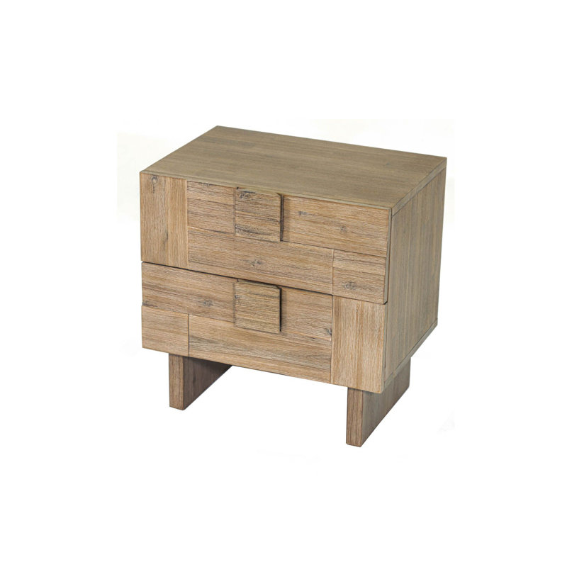 Table de chevet 2 tiroirs Jakobey