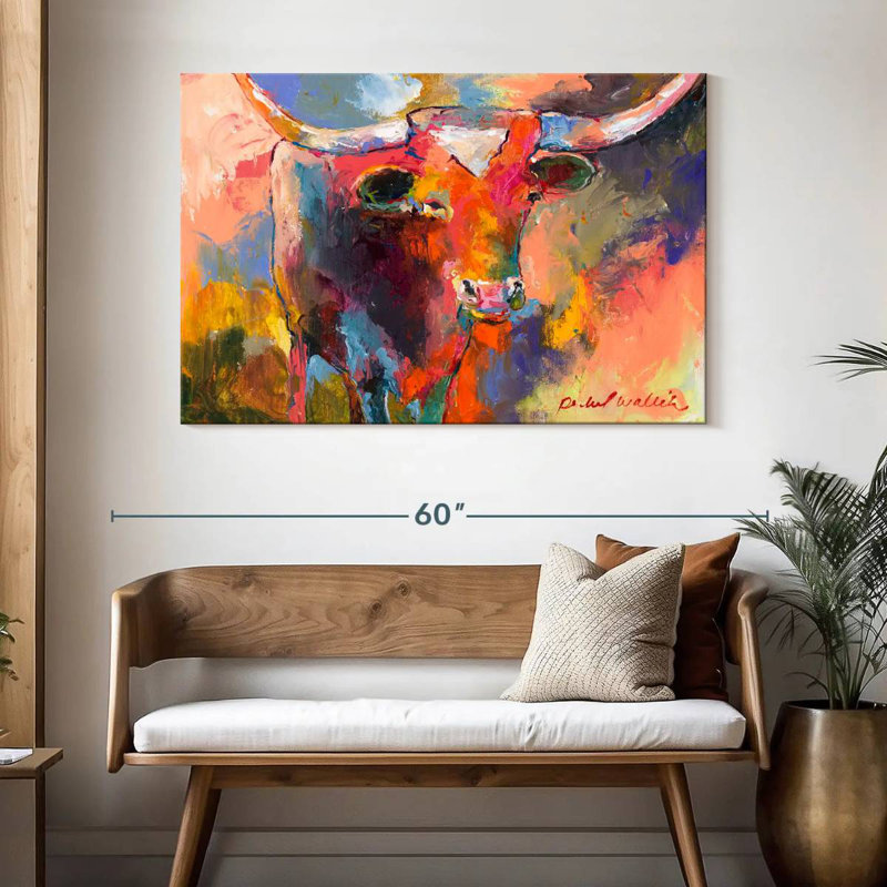 Steer, 32" H x 48" W