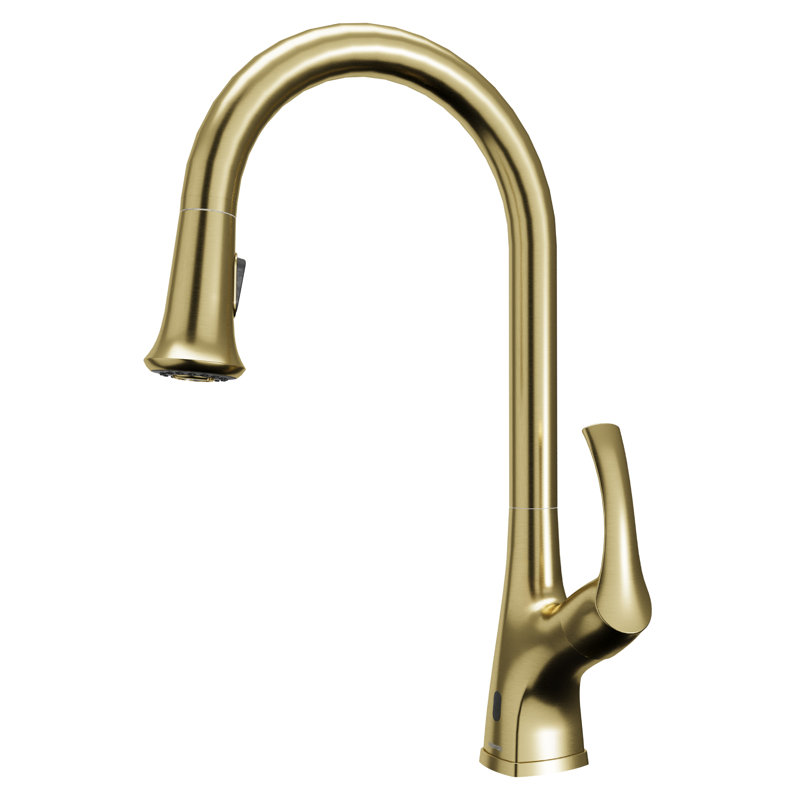 Karran Chantilly Pull Down Touchless Kitchen Faucet, Brushed Gold