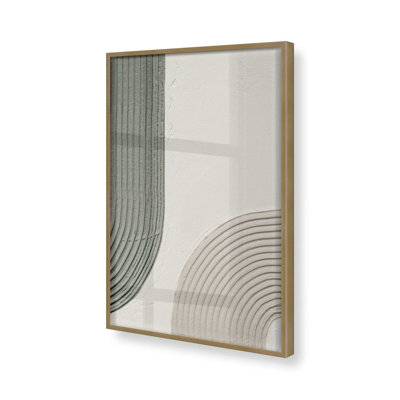 Impression de motifs minimalistes arqués 