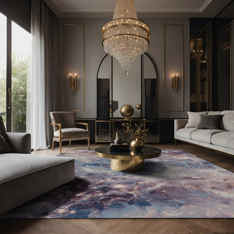 Tapis gris soyeux et moelleux, Tapis de couloir 2 pi x 4 pi