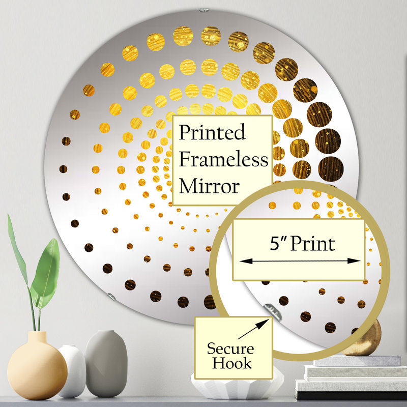 Eurika Circle Mirror, 23.6" x 23.6"
