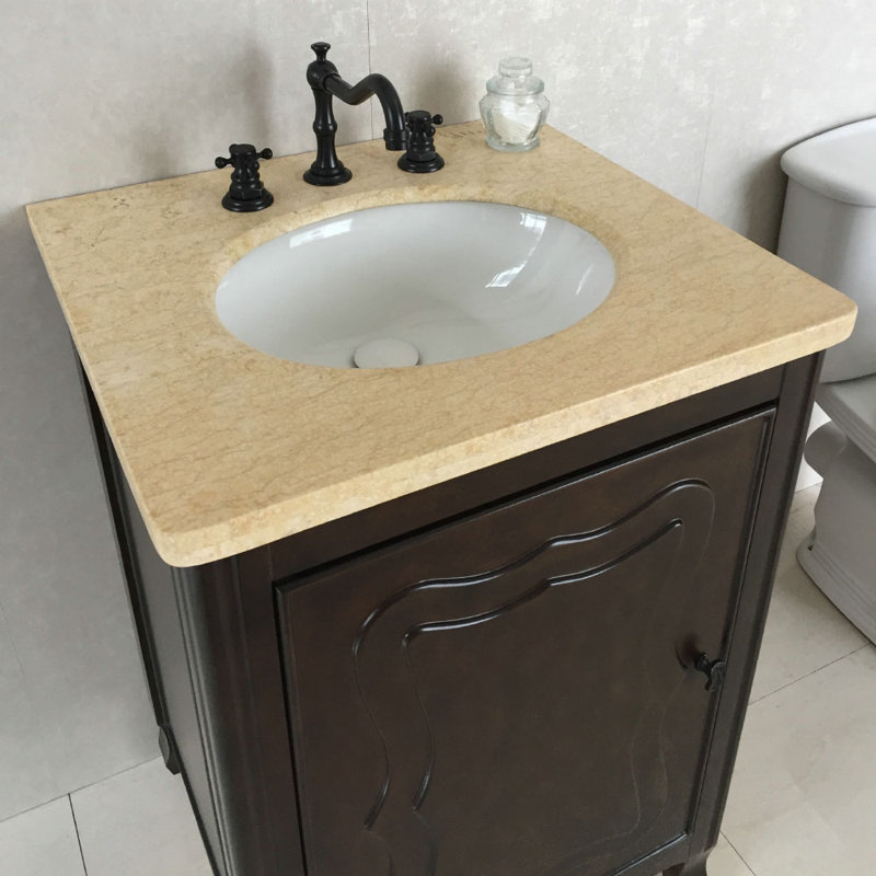 Ensemble de meuble-lavabo simple 24 po Lounsbury, Crème