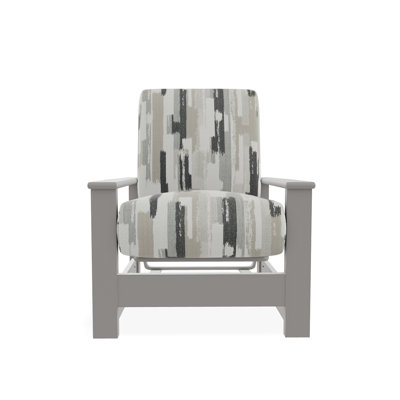 Leeward Marine Grade Polymer Deep Seating Cushion Arm Chair with Hidden Motion
