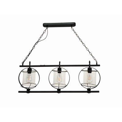 Rukadikar 3 - Light Black Kitchen Island Pendant