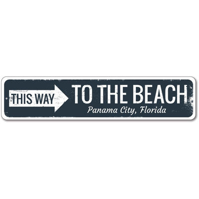 Panneau de plage directionnel en aluminium