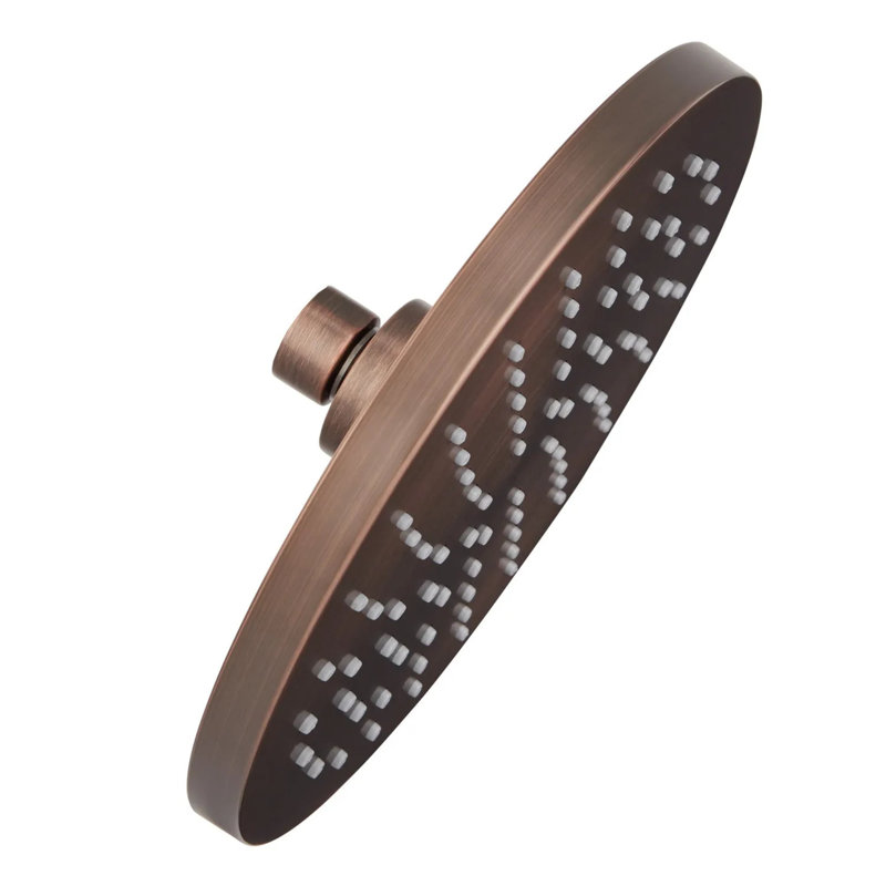 Modern Round Rainfall Shower Head 2.5 GPM, Oil Rubbed Bronze