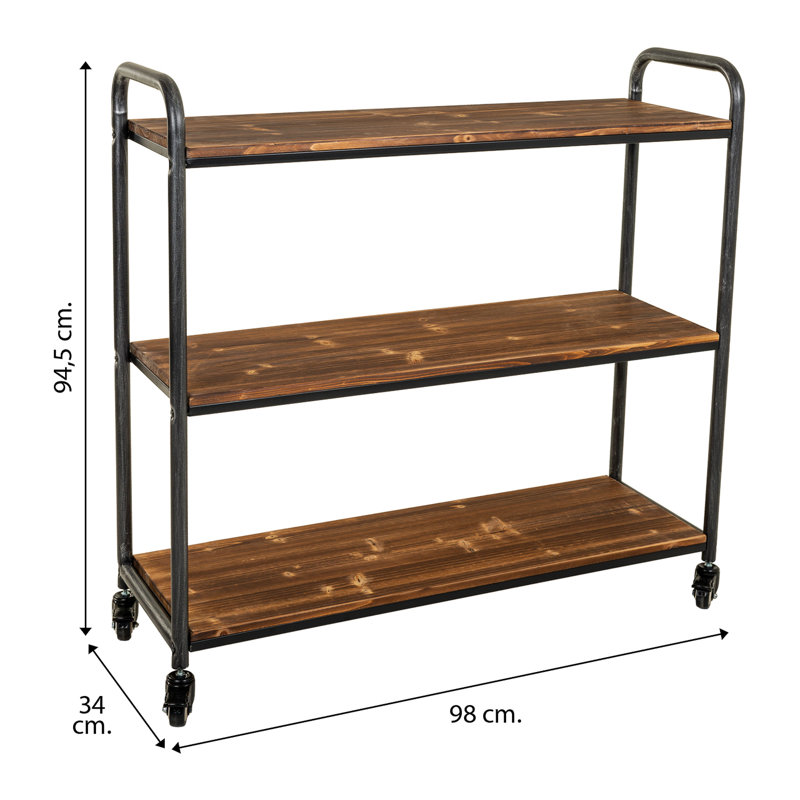 Lavertue 94.5cm H x 98cm W Etagere Bookcase