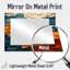 Biomorphism Fragments Forms II - Miroir d'appoint mural Cubism - imprimé sur métal-955496607