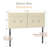 Upholstered Headboard Queen Size Faux Leather