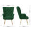 Bastoam 50Cm Wide Tufted Velvet Wingback Chair-1889222908-2114922675