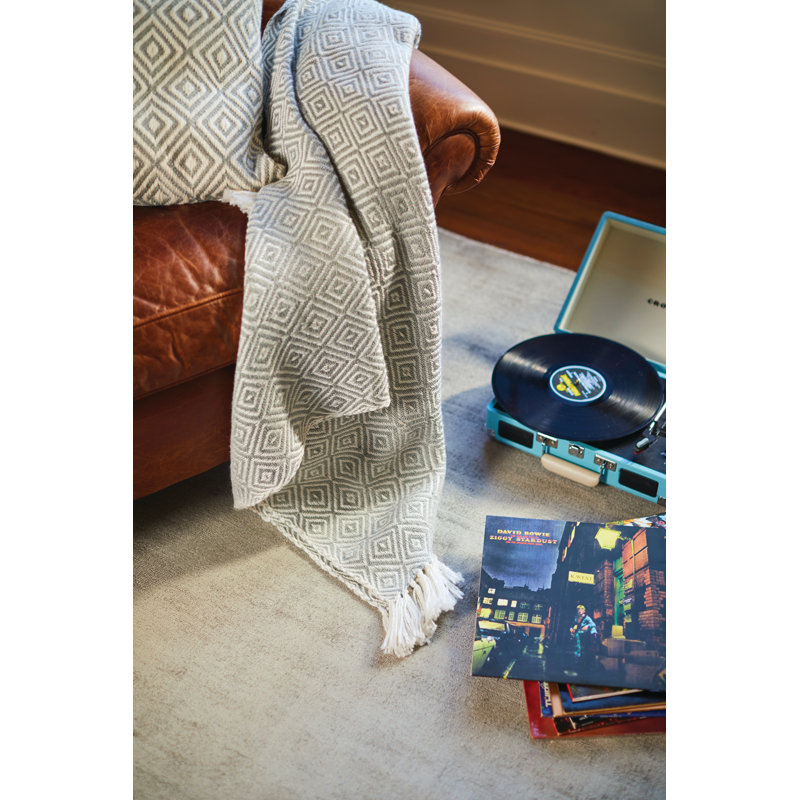 Stauton Throw Blanket, Sky Grey