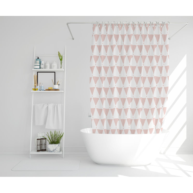 Anais Polyester Shower Curtain Set, 168cm H x 168cm W