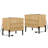 Modern Minimalist Nightstand With 2 Drawers,Reeded Wood End Table With Built-In Charging Station For Bedroom, Living Room,Entryway-1473569464-1473569467