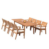 Vellore 13 Piece Teak Dining Set