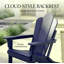Chaise Adirondack pliante, chaises de patio en PEHD résistantes aux intempéries