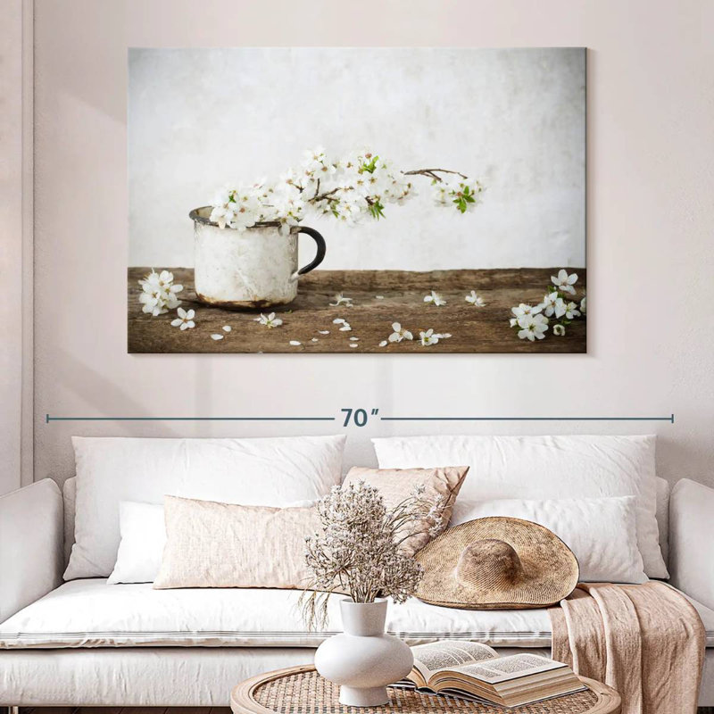 Harnek Rusty Cup Flowers, 34" H x 51" W