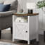 Table de chevet de style campagnard, table de bout, tables de bout avec porte de grange et tablette, table de chevet moderne, tables de chevet rustiques pour chambre à coucher, salon-890192473-890192471