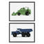 «Vintage Toy Tractor Green» par Saint and Sailor Studios, ensemble de tombereaux-336716550