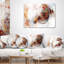 Coussin décoratif abstrait, motif de fumée brune - brun fumé coloré-29350364-29453470-29350368