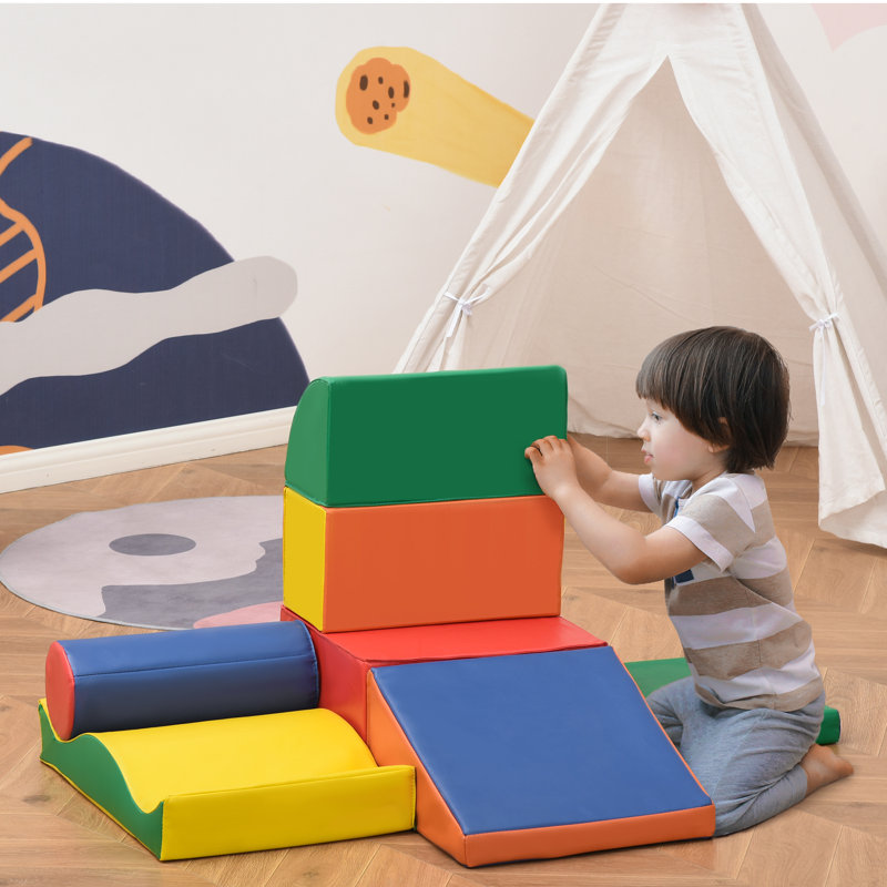 7-piece Soft Play, Kids Climbing Activity Soft Play Equipment
