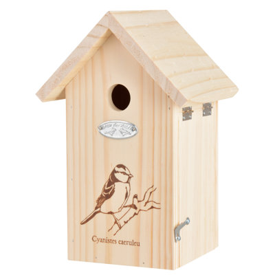 Bird House Blue Tit Silhouette Fsc 100%