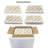 Waterjet marble,White Gold 2 color, natural marble