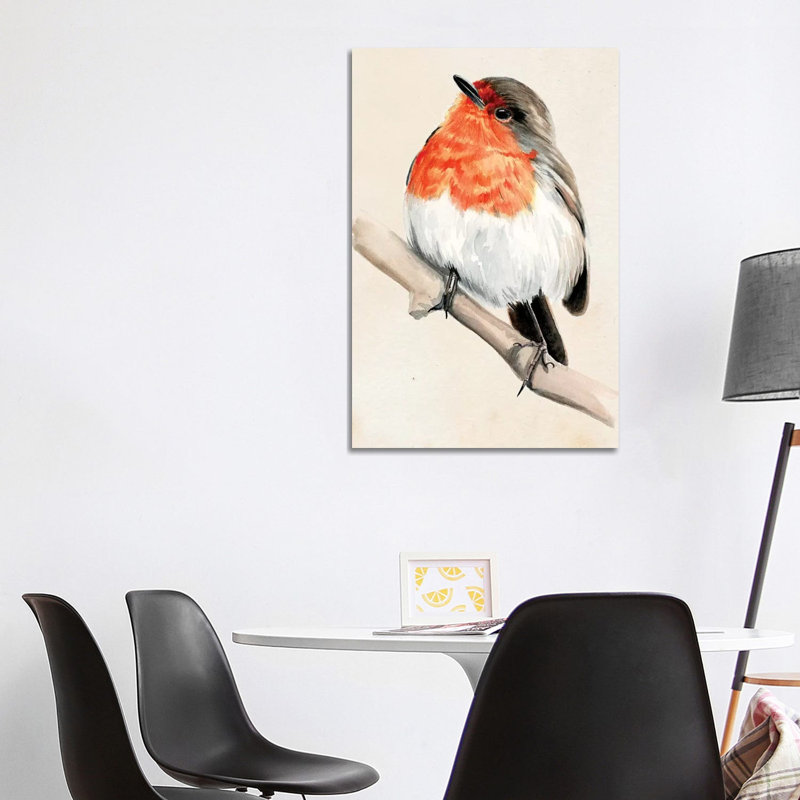 Little Bird On Branch IV by Jennifer Paxton Parker - Wrapped Canvas Painting, 101.6 cm H x 66.04 cm W x 1.91 cm D