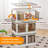 4 Tier Stackable Foldable Storage Bins with Lid and Wheels (Set of 4)