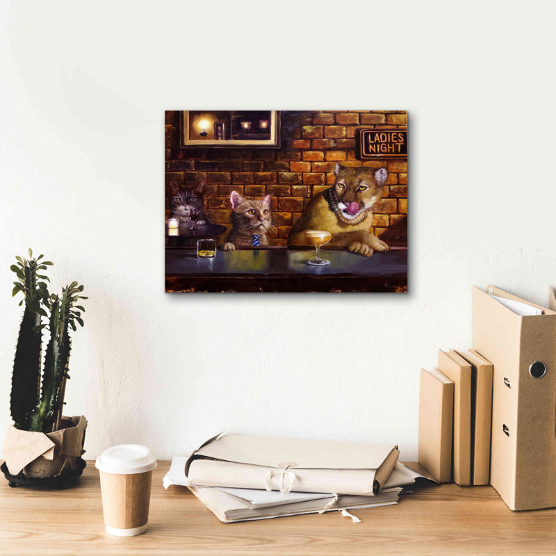 "On The Prowl" par Lucia Heffernan sur, H 12 po x l 16 po x P 0,75 po