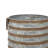 Cowie Distressed Iron Bucket Planters with Side Handles (Set of 2)