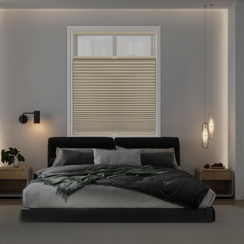 Blackout Top Down Bottom Up Cellular Shade, Alabaster, 29.5" W x 48" L