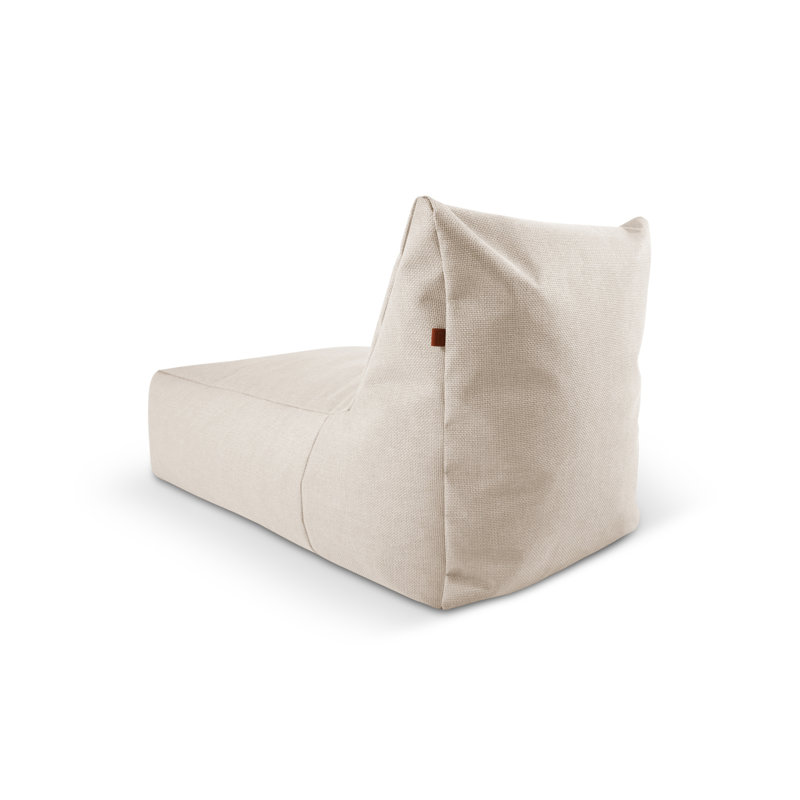 Polyester Outdoor Friendly Bean Bag Lounger, Beige