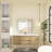Oveline 60'' Double Bathroom Vanity with Resin Top-634519779