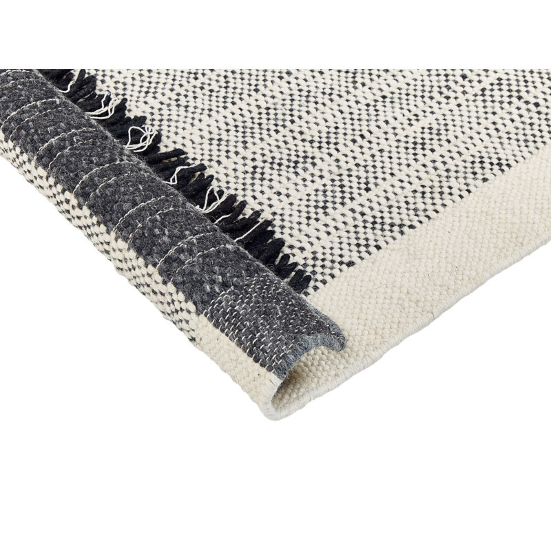 Mirano Striped Wool Hand Woven Indoor / Outdoor Area Rug, Rectangle 80 x 150cm