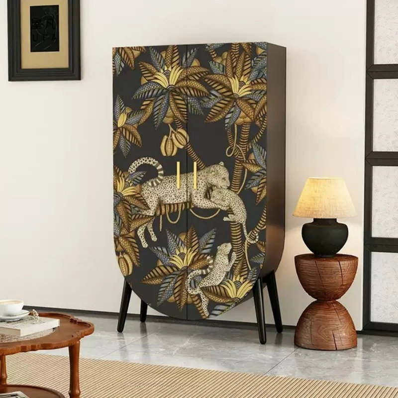 Armoire moderne à double porte minimaliste