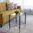 23.5x18x23.5" Glass Top End Table