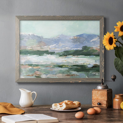 «Pastel Mountain View II», reproduction d'art sur toile