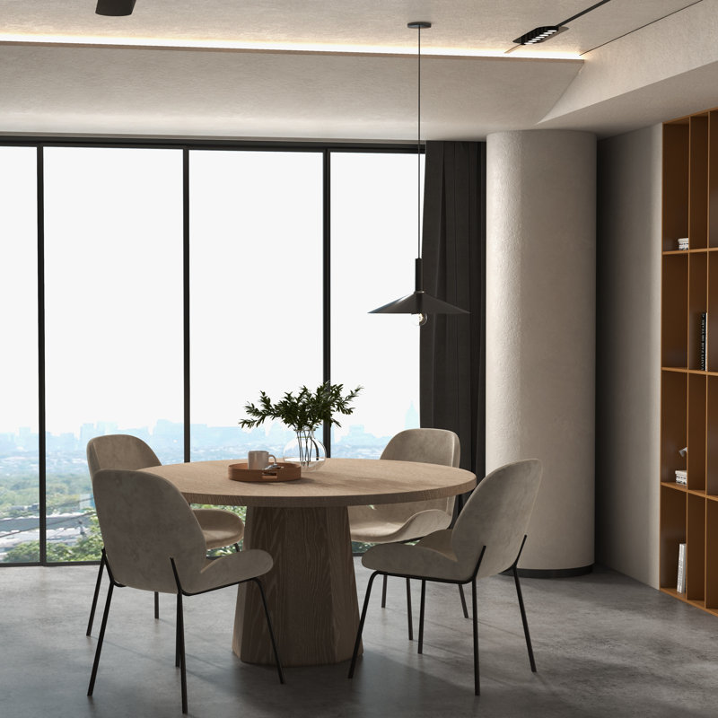 Kaia  Dining Table, Charcoal