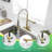 Commercial Kitchen Faucet With Pull Down Sprayer,Faucet With Deck Plate,Single Handle Single Lever Kitchen Sink Faucet